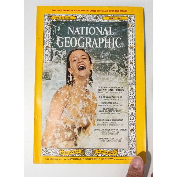 Vintage July 1966 National Geographic Vol. 130 No. 1 - Picture 1 of 8